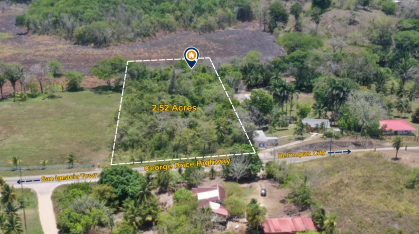 Highway frontage investment land Belize